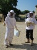 J'accompagne Antoine qui vérifie ses ruches